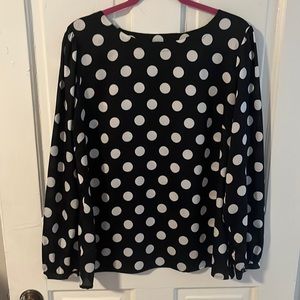 Ann Taylor Polka Dot Blouse